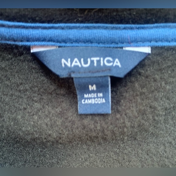 EUC NAUTICA PULLOVER ZIP FRONT SWEATSHIRT DRESS IN BLUE/GRAY/BLACK WOMENS SIZE M - Picture 10 of 14